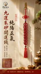 九运朱砂开运钱挂饰